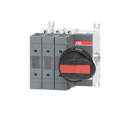 Produktfoto 1 von ABB Sicherungsschalter-Trennschalter / 4-polig 80 kA Umschlossen, 0 Sicherungsgröße