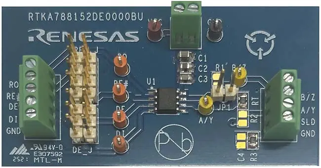 Produktfoto 1 von Renesas Evaluierungsplatine RS-485 für RS-485-Transceiver, HF-Transceiver