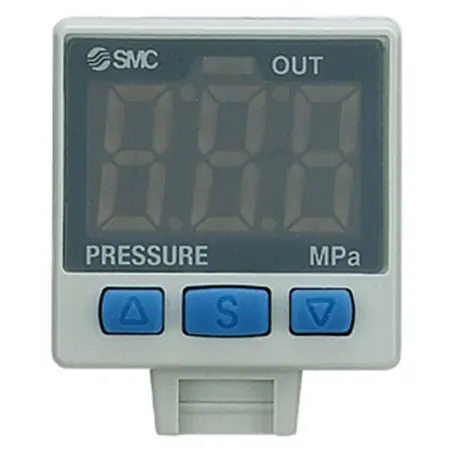 Produktfoto 1 von SMC Drucksensor, -0.1 bar bis 10 bar 24 V, IP40 50 °C