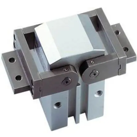 Produktfoto 1 von SMC MHW2 Pneumatikgreifer, Doppeltwirkend-Ausführung, 2 Greifarme, Winkel, 0.7 Mpa max. M5