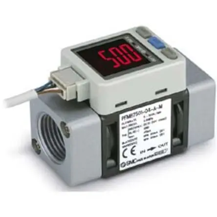 Produktfoto 1 von SMC PFMB7501 Luft Durchflussschalter 5l/min → 500l/min Typ Integrierte Anzeige