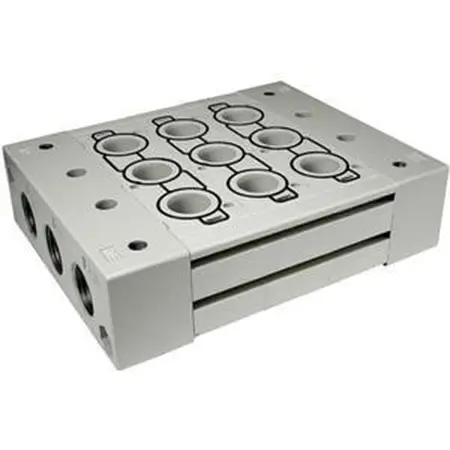 Produktfoto 1 von SMC Serie SY9000 Aluminium Verteiler 2-Stationen Anschluss G