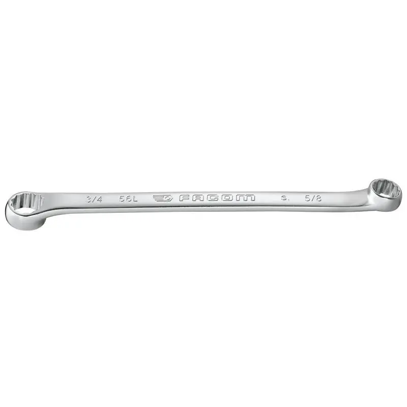 Produktfoto 1 von Facom Abgewinkelter Ringschlüssel 11.18 x 12.7 mm Schließer (NO), Länge 210 mm