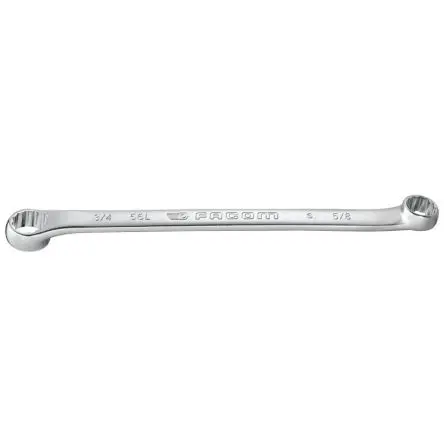 Produktfoto 1 von Facom Abgewinkelter Ringschlüssel 11.18 x 12.7 mm Schließer (NO), Länge 210mm