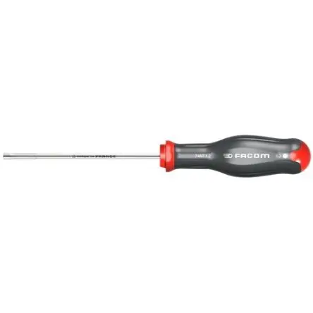 Produktfoto 1 von Facom 9 mm Sechskant Steckschlüssel-Handgriff Schließer (NO), Länge 245mm / Klinge 125 mm