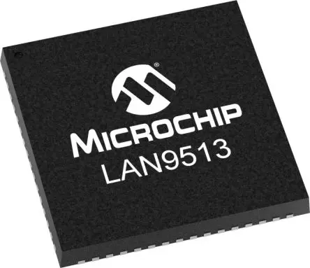 Produktfoto 1 von Microchip Ethernet-Controller Vollduplex/Halbduplex 3.3 V 480 Mbit/s, QFN 64-Pin 3.3V