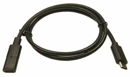 Produktfoto 1 von RS PRO Stecker IC-Buchse USB-Kabel, USB Typ C Buchse / USB Typ C, 750 mm USB 3.1 Schwarz