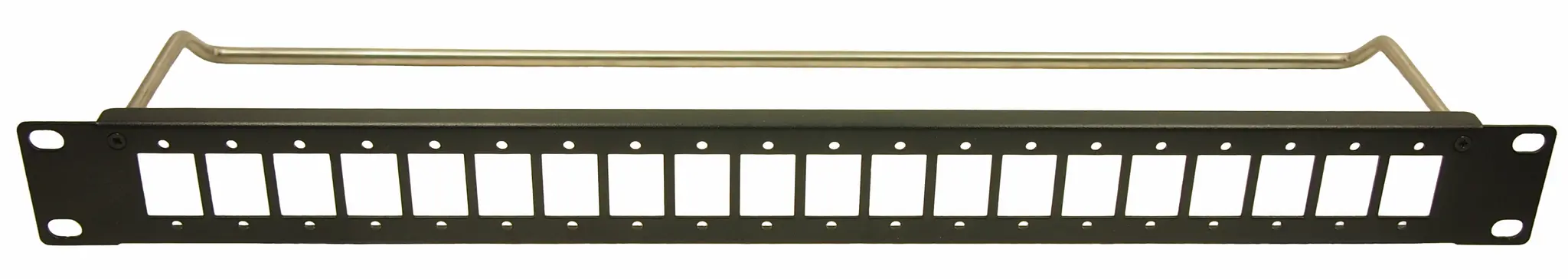 Produktfoto 1 von RS PRO Stahl 1 U, Schwarz Ungeschirmt 44 mm 482 mm