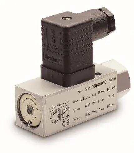 Produktfoto 1 von RS PRO Überdruck Druckschalter, 30 V, -1 bar → 80 bar