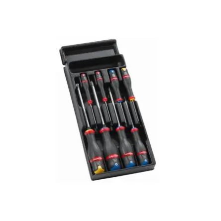 Produktfoto 1 von Facom Schraubendrehersatz Protwist, 8-teilig Geschlitzt, Pozidriv, Phillips