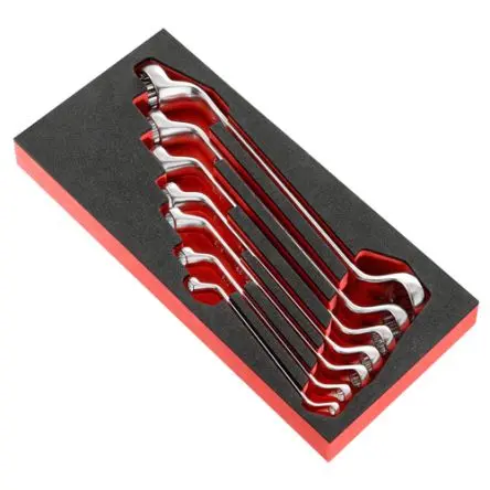 Produktfoto 1 von Facom Ringschlüsselsatz Ringschlüssel, 7-teilig 18 x 19 mm, 21 x 23 mm, 10 x 11 mm, 8 x 9 mm, 12 x 13 mm, 16 x 17 mm, 14