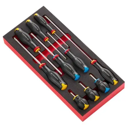 Produktfoto 1 von Facom Schraubendrehersatz Protwist, 10-teilig Pozidriv, Phillips