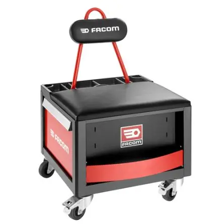 Produktfoto 1 von Facom Werkzeugwagen 2 Schubladen mit Rädern, 470 mm x 540mm x 580 mm