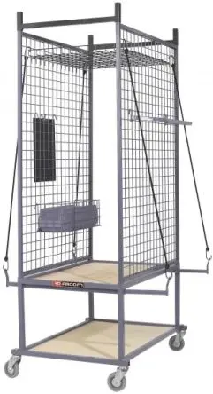 Produktfoto 1 von Facom Aufbewahrungsregal Typ Stapelgestell in Grau, 150 kg, 190 cm x 60cm