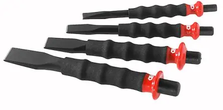 Produktfoto 1 von Facom Stichel Extra-flach mit Schutz, 4 Stück Meissel-Set