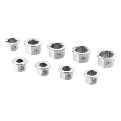Produktfoto 1 von Facom, 8 mm, 9 mm, 10 mm, 11 mm, 12 mm, 13 mm, 15 mm, 16 mm, 17 mm Offenes Ende Reduzierbuchse, Chrom, 14 and 18 mm