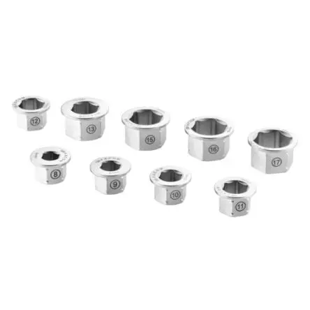 Produktfoto 1 von Facom, 8 mm, 9 mm, 10 mm, 11 mm, 12 mm, 13 mm, 15 mm, 16 mm, 17 mm Offenes Ende Reduzierbuchse, Chrom, 14 and 18 mm