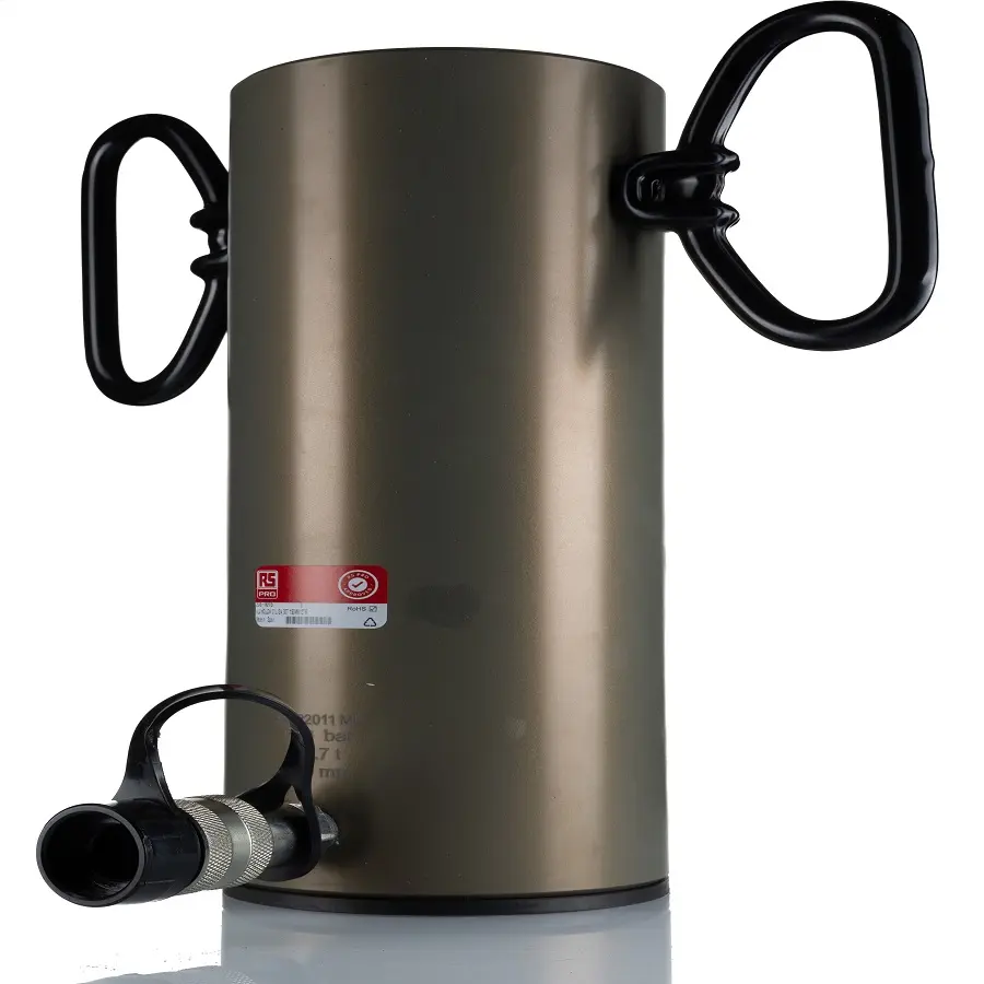 Produktfoto 1 von RS PRO Hohlkolben-Hydraulikzylinder Einfachwirkend, eingef.L. 350 mm 30 t 150 mm