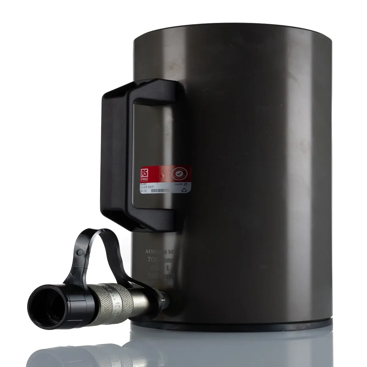 Produktfoto 1 von RS PRO Universal-Hydraulikzylinder Einfachwirkend, eingef.L. 280 mm 50 t 150 mm