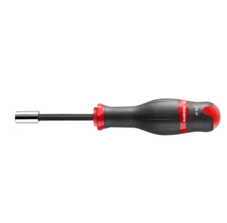 Produktfoto 1 von Facom 6.35 mm Sechskant Steckschlüssel-Handgriff Schließer (NO), Länge 180mm / Klinge 75 mm