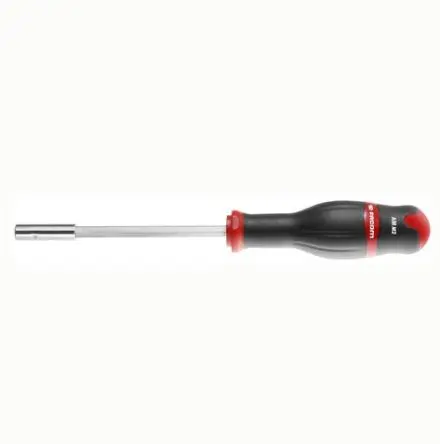 Produktfoto 1 von Facom 6.35 mm Sechskant Steckschlüssel-Handgriff Schließer (NO), Länge 180mm / Klinge 63 mm