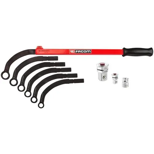 Produktfoto 1 von Facom Schraubenschlüsselsatz Schraubenschlüsselsatz mit Riemenspannermutter, 5-teilig 13 to 19 mm