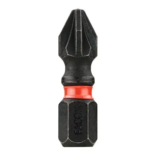 Produktfoto 1 von Facom Pozidriv Treiberbit, Stahl 25 mm, Länge 47.5 mm, 2-teilig