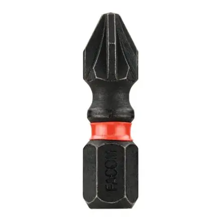Produktfoto 1 von Facom Pozidriv Treiberbit, Stahl PZ2, Länge 47.5mm, 2-teilig