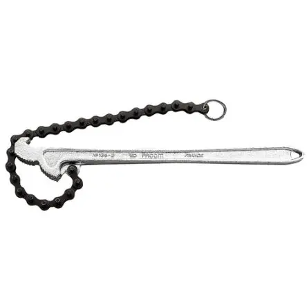 Produktfoto 1 von Facom Schraubenschlüssel Kettenschlüssel, Metall Griff, Backenweite 60 to 114 mm, / Länge 360mm