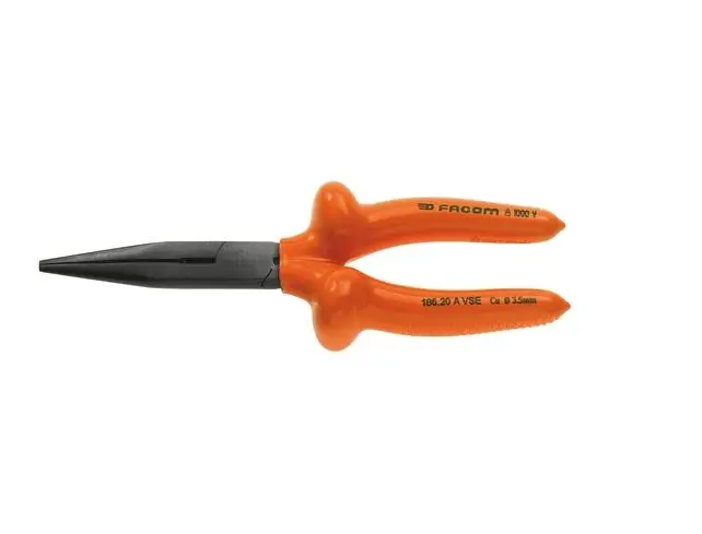 Produktfoto 1 von Facom Spitzzange / Backen 69mm Lange Spitze 200 mm VDE 1000V zugelassen