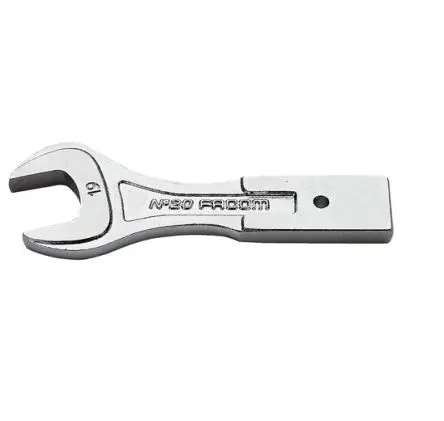 Produktfoto 1 von Facom, 12 x 7 mm Offenes Ende Offener Einsatz, Chrom, 17 mm