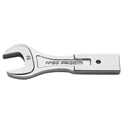 Produktfoto 1 von Facom, 12 x 7 mm Offenes Ende Offener Einsatz, Chrom, 21 mm
