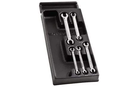 Produktfoto 1 von Facom Schraubenschlüsselsatz Ratschenschlüsselsatz, 5-teilig 7 x 9 mm, 8 x 10 mm, 11 x 13 mm, 12 x 14 mm, 17 x 19 mm