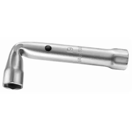 Produktfoto 1 von Facom Pfeifenkopfschlüssel Winkel Box, Poliertes Chrom Griff, / Länge 175mm