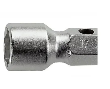 Produktfoto 1 von Facom 6 x 7 mm Sechskant Steckschlüssel Nicht parkend, Länge 110 mm