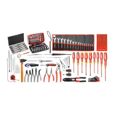 Produktfoto 1 von Facom Elektromechanik-Set Werkzeugsatz, Rahmenklemme 120-teilig