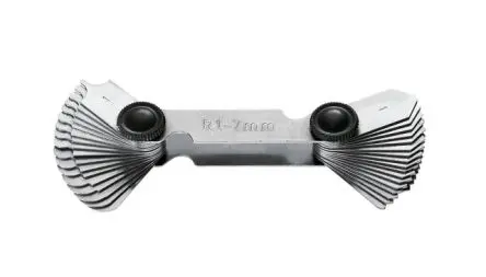 Produktfoto 1 von Facom Metrisch Radiuslehre Radiuslehre, 30 Bl., 0.5 mm 15.5 mm 25 mm