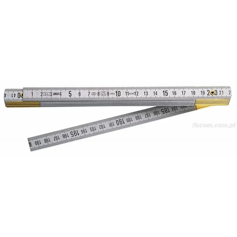 Facom Duraluminium Zollstock Metrisch 2 m x 15 mm
