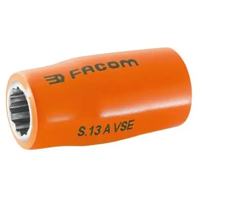Produktfoto 1 von Facom 12.7 mm 12-Kant Buchse SW 12 mm Vierkant x 52mm