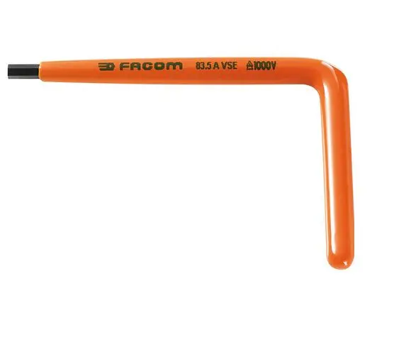 Produktfoto 1 von Facom metrisch  Innensechskant-Schlüssel 3mm L-Form lang