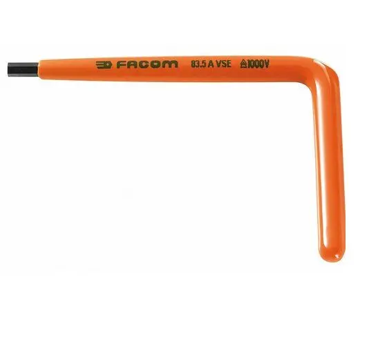 Produktfoto 1 von Facom metrisch  Innensechskant-Schlüssel 4mm L-Form lang