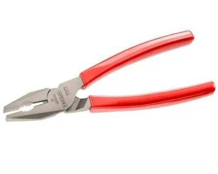 Produktfoto 1 von Facom Rundzange Gezahnt Flach und ovales Rohr, Kabelgreiffläche, Abgewinkelte Nase 15 Schneidkraft → 2.2 mm 205mm