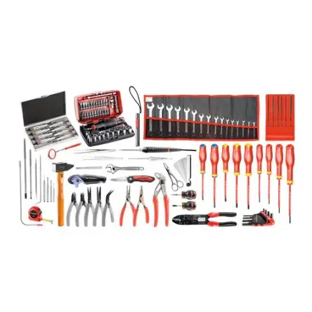 Facom Elektromechanik-Set Werkzeugsatz, Tasche 120-teilig