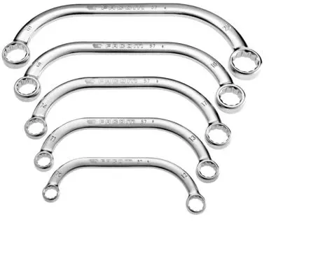 Produktfoto 1 von Facom Ringschlüsselsatz Versetzter Ringschlüsselsatz, 5-teilig 10 x 12 to 19 x 22 mm