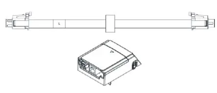 Produktfoto 1 von Delta Electronics CBM Wechselrichter-Zubehör Kabel für Kommunikationskarte, für MS300