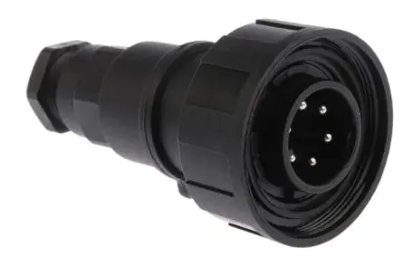 Produktfoto 1 von Bulgin Standard Buccaneer 38.1 mm Standard Rundsteckverbinder Stecker 6-polig Stecker 1A Kabel IP68
