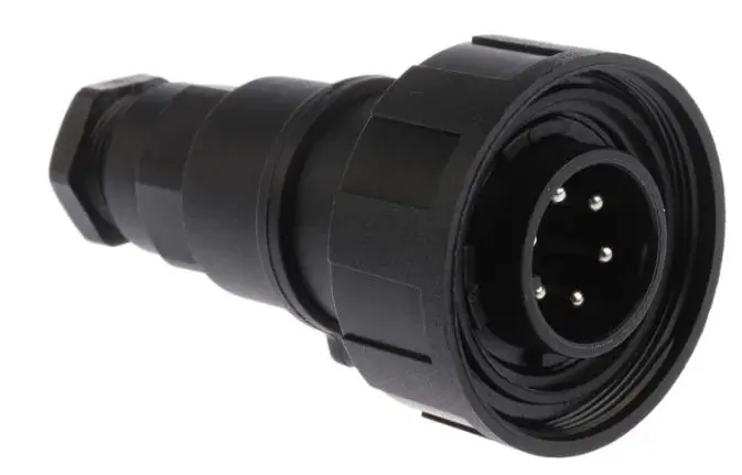 Produktfoto 1 von Bulgin Standard Buccaneer 38.1 mm Standard Rundsteckverbinder Stecker 6-polig Stecker 1A Kabel IP68