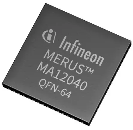 Produktfoto 1 von Infineon 2 Klasse D Audioverstärker IC 40W Klasse D QFN 64-Pin
