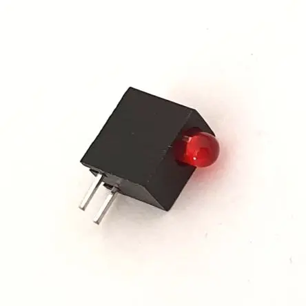 Produktfoto 1 von CML Innovative Technologies LED-Anzeige Rot 1 x LEDs gewinkelt 3 mm (T-1) 2-Pins 5 V