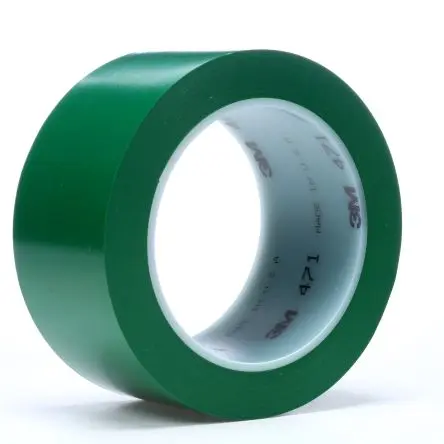 Produktfoto 1 von 3M Vinyl Vinylband Grün Typ Markierungsband, Stärke 0.14 mm, 50mm x 33 m